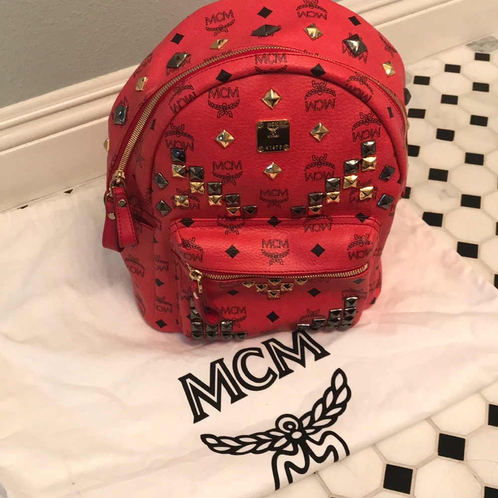 MCM Studded Backpack